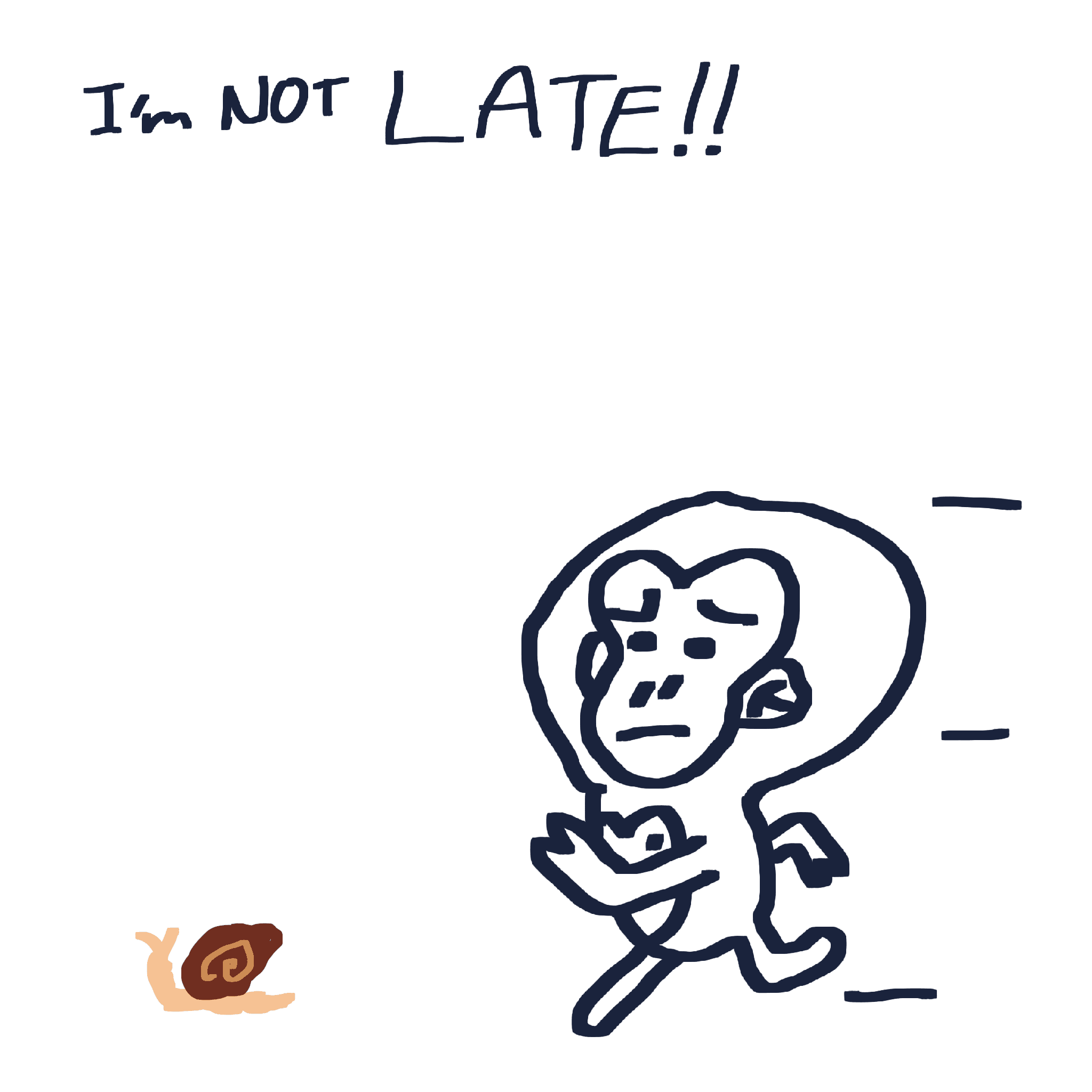 I am Late. — 모리스앤꼴까닥스 웹 포스터