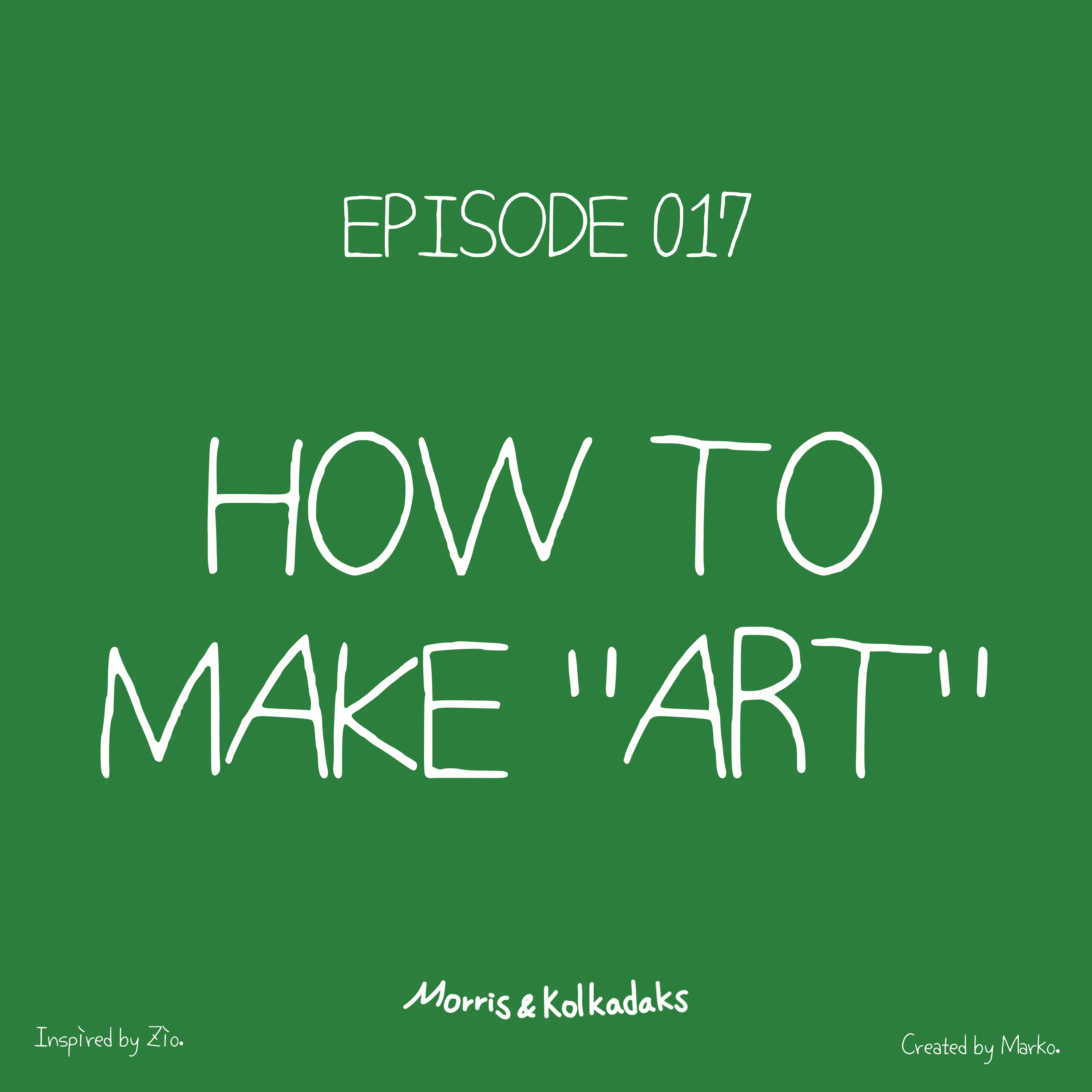 HOW TO MAKE "ART" — 모리스앤꼴까닥스 4컷 만화